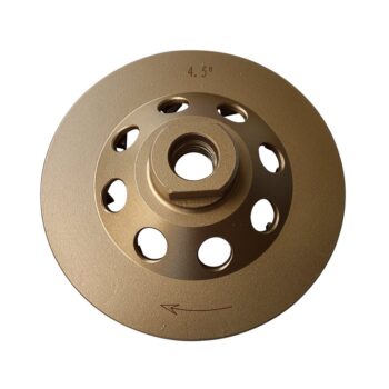 4.5" Diamond Grinding Wheels for Concrete or Masonry, 18 Turbo Segments, 30/40 Grit, Medium Bond, 5/8"-11 Arbor