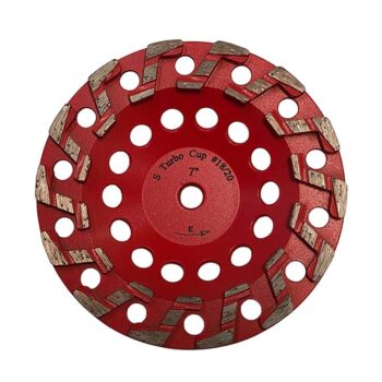 7" High Performance Diamond Grinding Wheels for Aggressive Concrete, Paint, Epoxy, Mastic, Coating Removal, 18/20 Grit, S Segments, 5/8"-11 Arbor