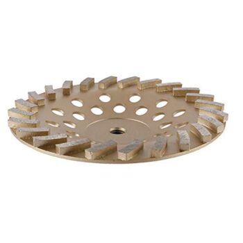 HYDDNice 7" Grinding Wheels for Concrete and Masonry 24 Turbo Diamond Segments 5/8"-11 Arbor