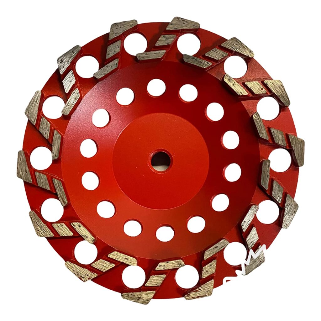 7' High Perforance Diaond Grinding Wheels For Aggressive Concrete Paint Epoxy Mastic Coating Removal 18 20 Grit S Segments 5 8 11 Arbor 1997407312