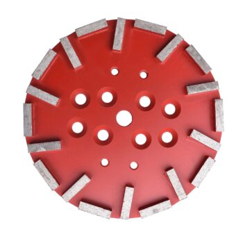 10 in. x 3/8" Threaded 20 Pcs Grit 30 Turbo Segments 10 Inch Concrete Grinding Wheel, 10 Inch Diamond Grinding Disc for Husqvarna, Blastrac, Edco, MK Grinder (Turbo Segments 20 Pcs)