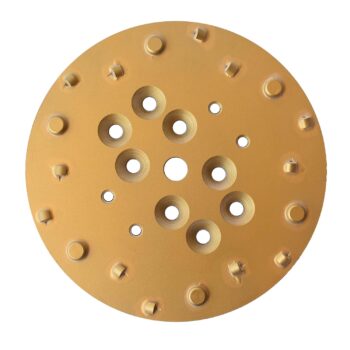 12 Pcs 1/4 Round PCD 10 Inch PCD Concrete Grinder Disc for Edco Husqvarna Blastrac MK Floor Grinder, 10 in PCD Concrete Grinding Plate for Edco Husky Floor Grinder