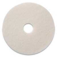 Americo Polishing Pads, 20" Diameter, White, 5/Carton