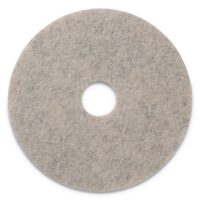 Americo Combo Burnishing Pads, 20" Diameter, Tan, 5/Carton