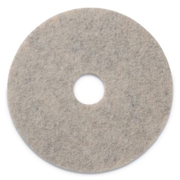 Americo Combo Burnishing Pads, 20" Diameter, Tan, 5/Carton