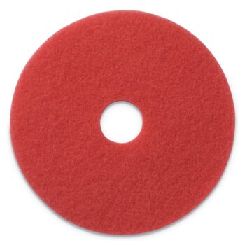 Americo Buffing Pads, 17" Diameter, Red, 5/Carton