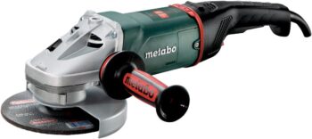 Metabo 7-Inch Angle Grinder, 8,500 RPM, 15 Amp, Slide Switch (Locking), Metabo VibraTech, Made in Germany, W 24-180 MVT, 606466420, Green