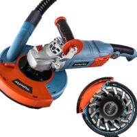 7 Inch Concrete Grinder Set, with Dust Extraction Shroud and Diamond Grinding Wheel, Tile Adhesive Removal Machine