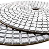 2pcs 7" inch 180mm Diamond Polishing Pads Grits for Granite Concrete Marble Polishing Wet/Dry 50#