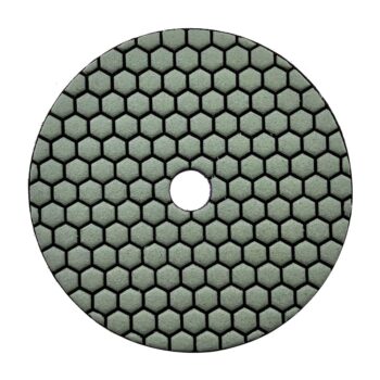 7" High Performance Dry Stone/Concrete Polishing Pads, 1.5mm Segment Height, Honeycomb Style, 30 Grit