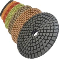 STADEA Premium Grade Wet 5" Diamond Polishing Pads Set For CONCRETE Polish