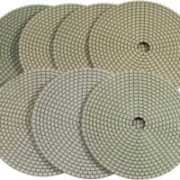 Stadea PPD121N 7" Dry Diamond Polishing Pads for Concrete Travertine Marble Terrazzo Floor Edges Countertop Polishing - Grit 30, Series Super C