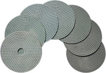 Stadea PPW266B Diamond Polishing Pads 7 Inch Set For Marble Concrete Stones Terrazzo Granite Floor Polishing